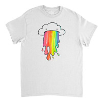 Cloud Overlay Rainbow Classic T-shirt | Artistshot