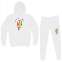 Cloud Overlay Rainbow Hoodie & Jogger Set | Artistshot