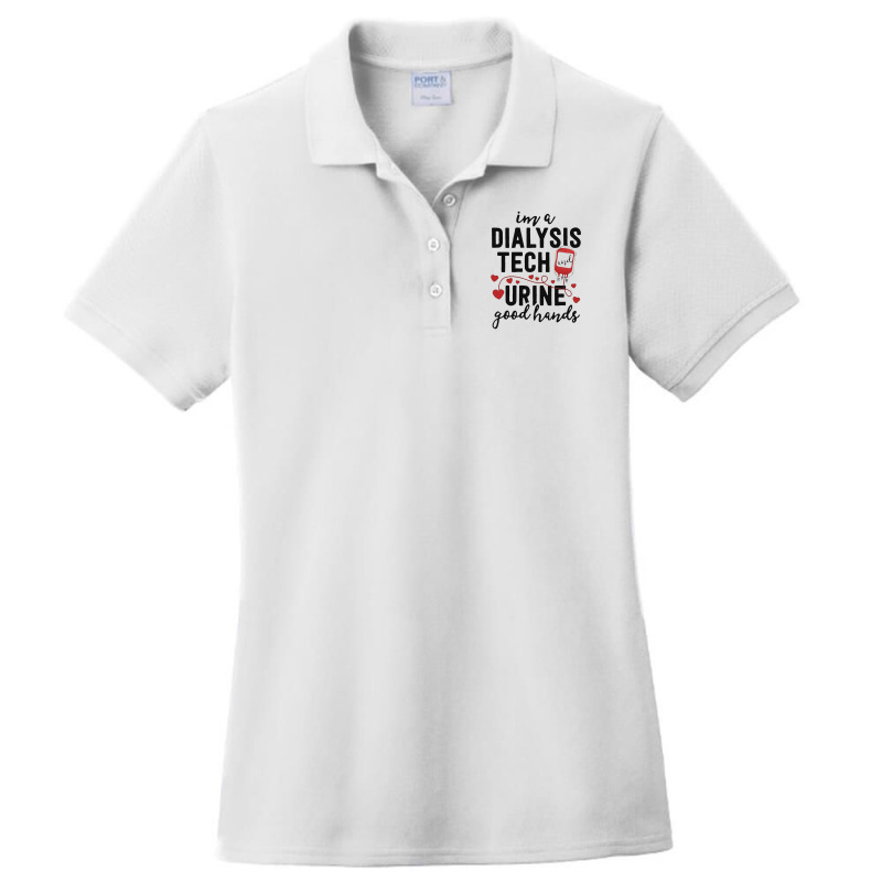 Dialysis Tech Gifts Women Funny Nurse Pun Urine Good Hands Ladies Polo Shirt by johnoconnorart | Artistshot