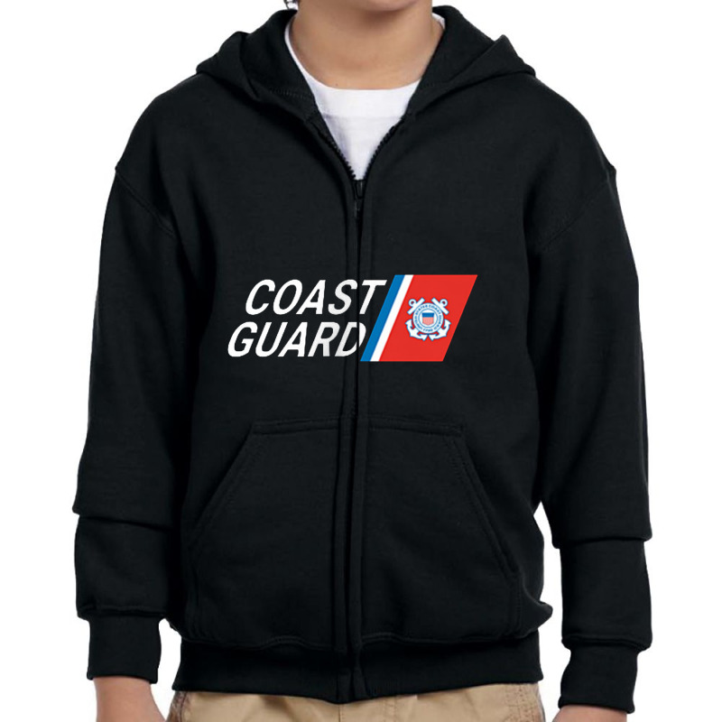 Us United States Coast Guard Armed Forces Defense Rescue Youth Zipper Hoodie by jeniperlopes | Artistshot