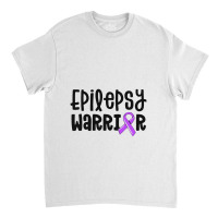 Epilepsy Warrior Shirt Kids Purple Ribbon Awareness Women Classic T-shirt | Artistshot