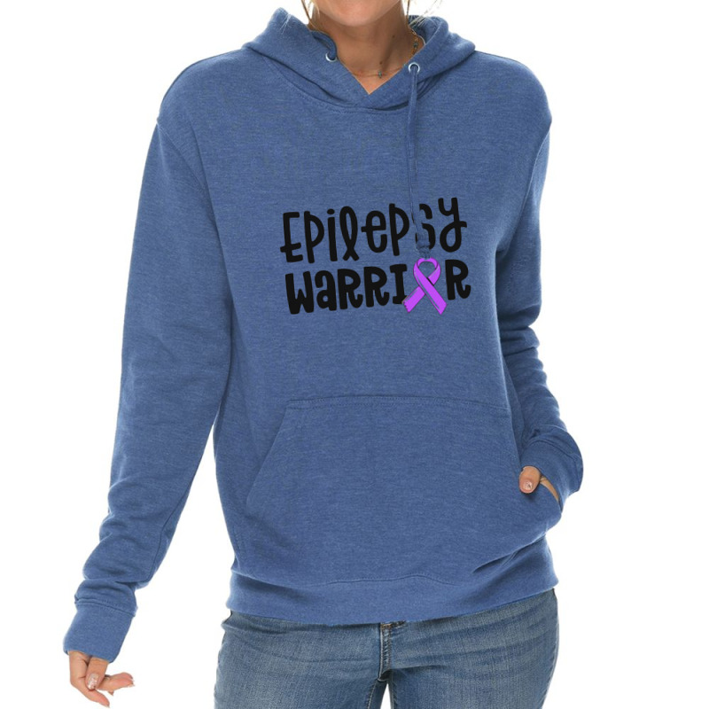 Epilepsy Warrior Shirt Kids Purple Ribbon Awareness Women Lightweight Hoodie | Artistshot