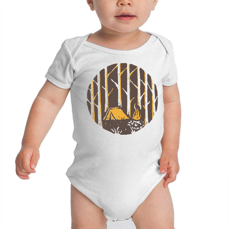 Camp Fire Baby Bodysuit by Quilimo | Artistshot