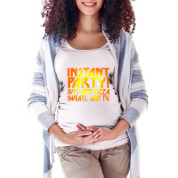 Instant Party Girls Maternity Scoop Neck T-shirt | Artistshot