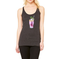 Blueberry Smoothie T  Shirt Blueberry Milkshake With Whipped Cream T Racerback Tank | Artistshot