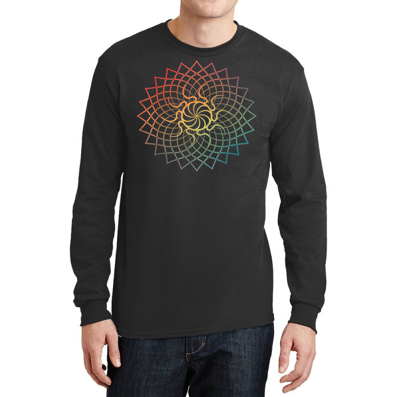 Mandala Geometry Sacred Fractal Art Yoga Mantra Good Vibe T Shirt Long Sleeve Shirts by nycerecoverdell | Artistshot