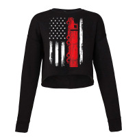 Trucker American Flag Truck Semi Truck Driver Trucking Trucker Cropped Sweater | Artistshot