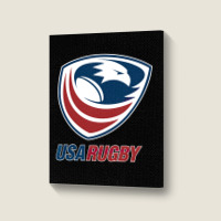 Rugby Usa Portrait Canvas Print | Artistshot