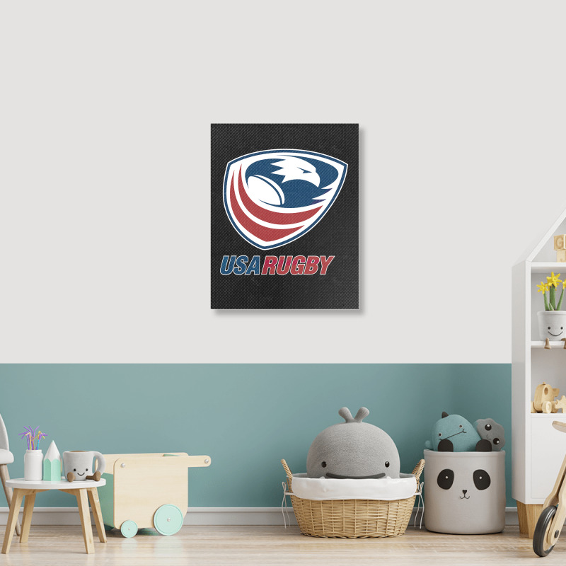 Rugby Usa Portrait Canvas Print | Artistshot