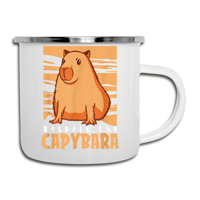 Capybara South American Rodent   Respect The Capybara T Shirt Camper Cup by lelalucin | Artistshot