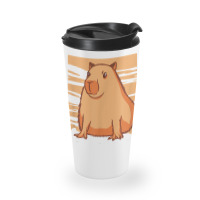 Capybara South American Rodent   Respect The Capybara T Shirt Travel Mug | Artistshot