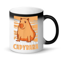 Capybara South American Rodent   Respect The Capybara T Shirt Magic Mug | Artistshot