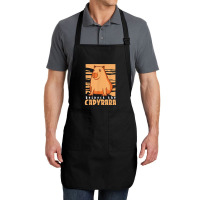 Capybara South American Rodent   Respect The Capybara T Shirt Full-length Apron | Artistshot