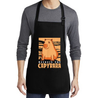 Capybara South American Rodent   Respect The Capybara T Shirt Medium-length Apron | Artistshot