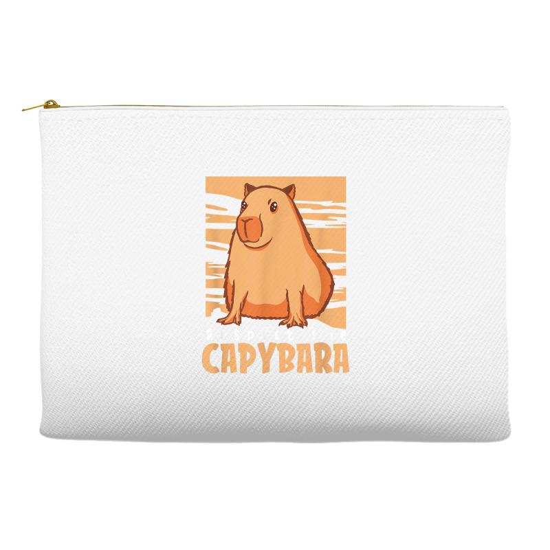 Capybara South American Rodent   Respect The Capybara T Shirt Accessory Pouches by lelalucin | Artistshot