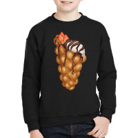 Bubble Waffle Ice Cream T  Shirt Egg Bubble Waffle Vanilla Ice Cream W Youth Sweatshirt | Artistshot