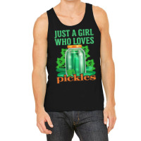 Cucumber T  Shirt Pickle Cucumber Vegan Girl T  Shirt (1) Tank Top | Artistshot