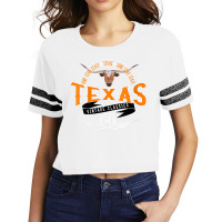 Womens Vintage Classic Style Texas Lone Star Longhorn Design V Neck T Scorecard Crop Tee | Artistshot