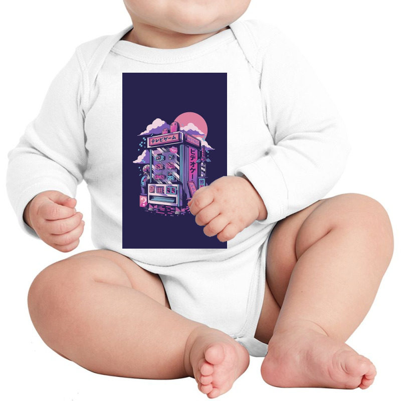 Retro Gaming Machine Long Sleeve Baby Bodysuit | Artistshot