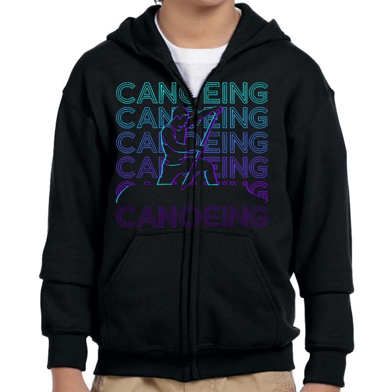 Canoeing T  Shirt Canoeing Canoeist Canoe Retro Gift T  Shirt Youth Zipper Hoodie | Artistshot