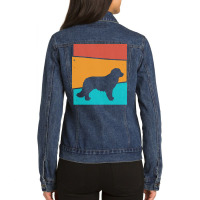 Dog T  Shirt Retro Dog Karakachan T  Shirt Ladies Denim Jacket | Artistshot