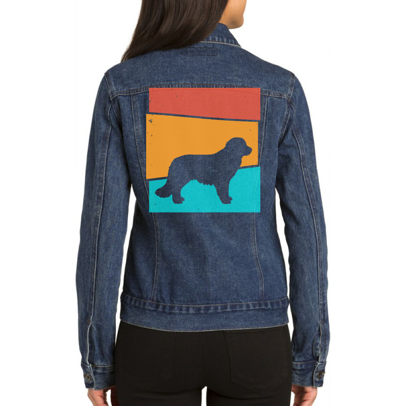 Dog T  Shirt Retro Dog Karakachan T  Shirt Ladies Denim Jacket by elephantjellyfish | Artistshot