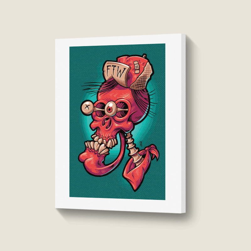 Skullhead Portrait Canvas Print | Artistshot