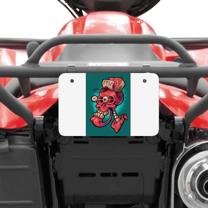 Skullhead Atv License Plate | Artistshot