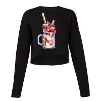 Chocolate Strawberry Milkshake T  Shirt Chocolate Strawberry Overshake Cropped Sweater | Artistshot