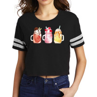 Chocolate Strawberry Vanilla Milkshake T  Shirt Triple Milkshake Set T Scorecard Crop Tee | Artistshot