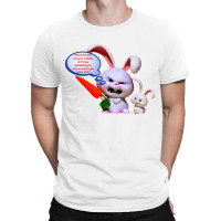 Funny Meme Angry Rabbbit Cartoon Funny Character Meme Joke T-shirt T-shirt | Artistshot