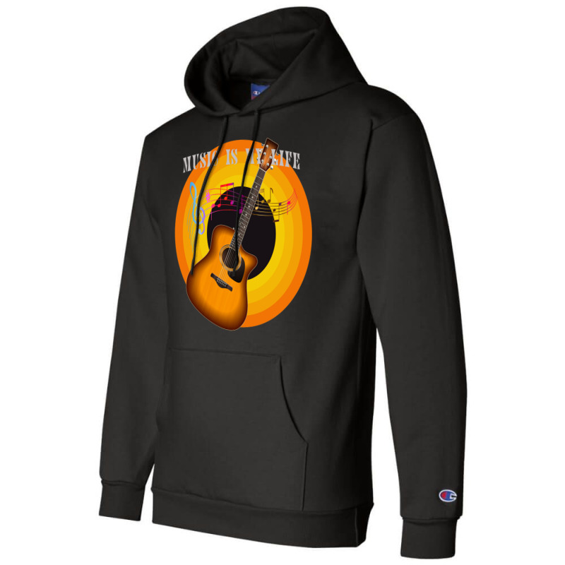 Music Is My Life Champion Hoodie | Artistshot