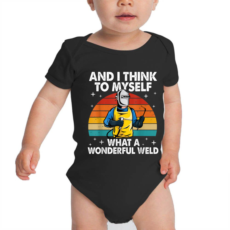 Welder Best Welding Retro Pipeliner Ironworker Welder Baby Bodysuit by urethrapricey | Artistshot