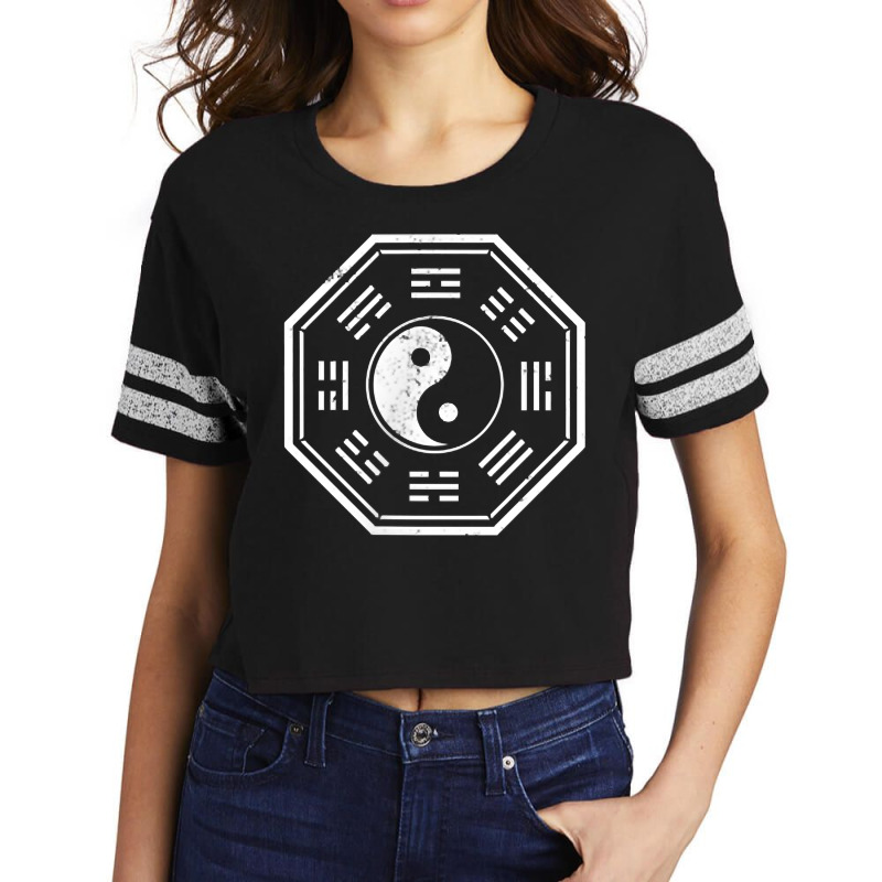 Kan & Li Bagua Yin Yang Tai Chi, Qi Gong, Tibetan Lotus T Shirt Scorecard Crop Tee by aryanahjerich | Artistshot