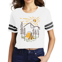 Camp Sunrise Scorecard Crop Tee | Artistshot