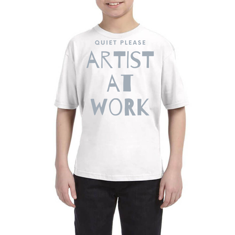 Quiet Please, Artist At Work, Artist's Long Sleeve T Shirt Youth Tee | Artistshot