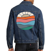 Sunset Men Denim Jacket | Artistshot