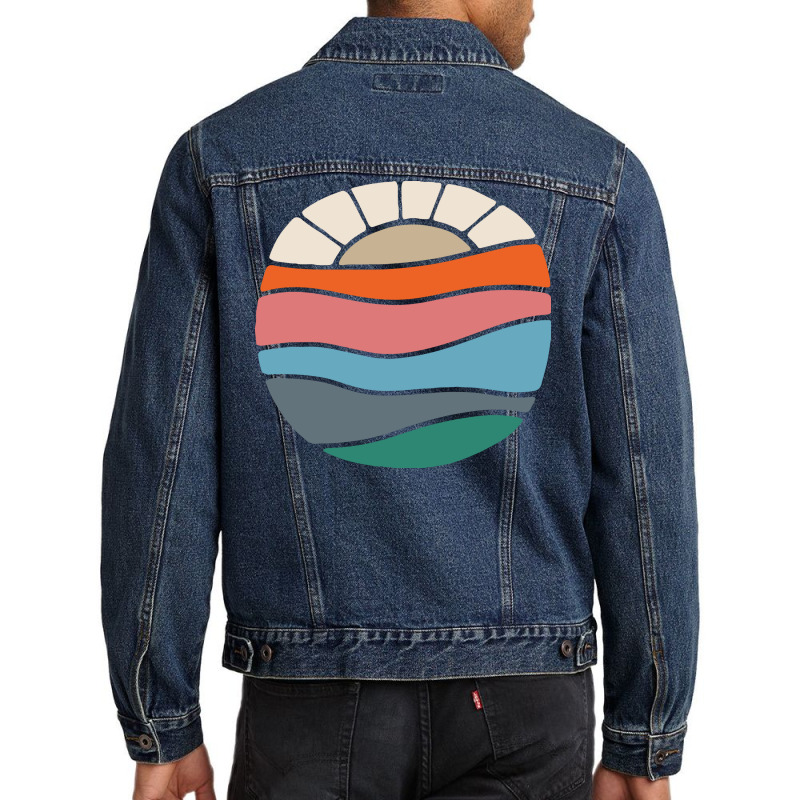 Sunset Men Denim Jacket by Quilimo | Artistshot