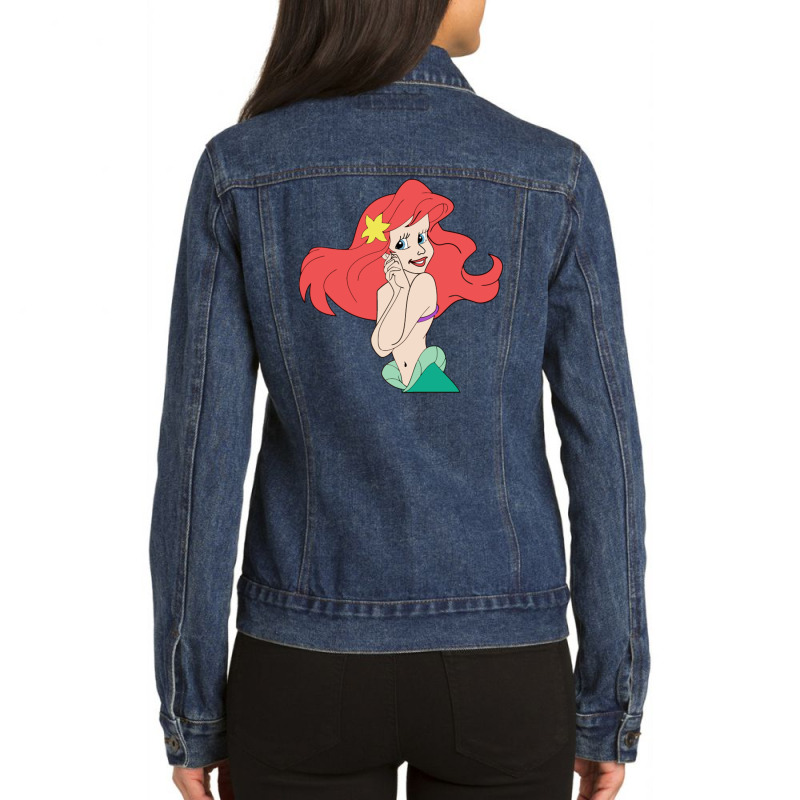 Ariel Ladies Denim Jacket by nazanayla | Artistshot