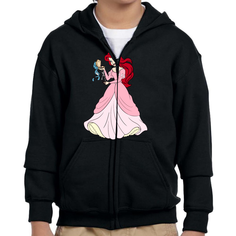 Ariel Youth Zipper Hoodie by nazanayla | Artistshot