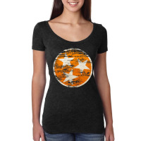 Distressed Tn Orange & White State Flag Vintage Tennessee Premium T Sh Women's Triblend Scoop T-shirt | Artistshot