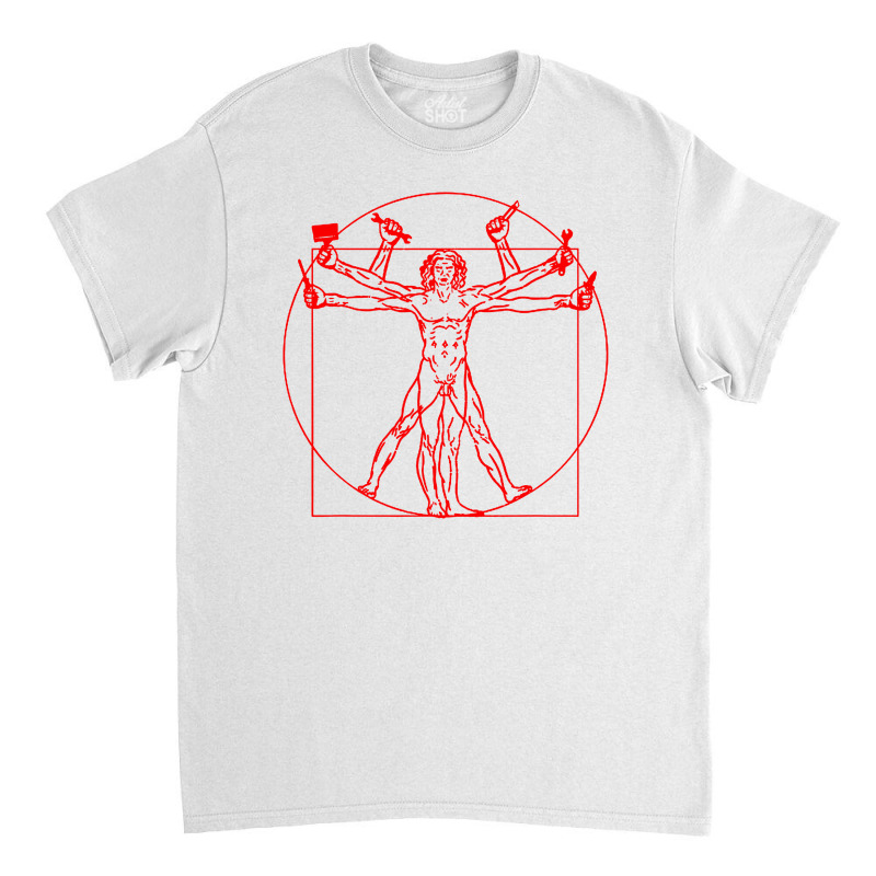 Mens Craftsman Carpenter Vitruvian Classic T-shirt by Jazz Store | Artistshot