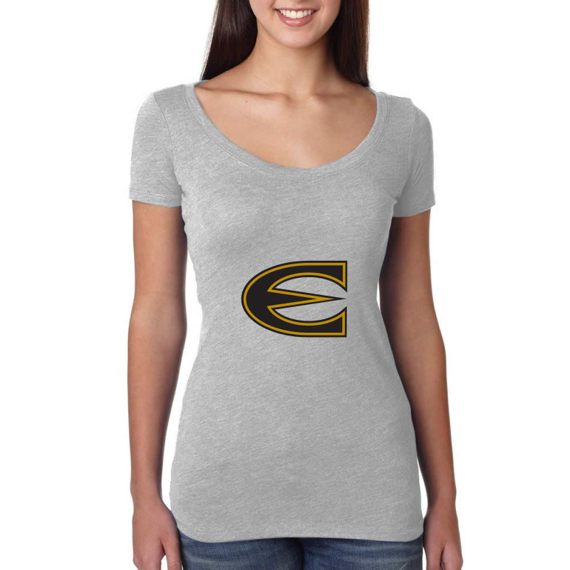 Emporia State Hornets Women's Triblend Scoop T-shirt by Ellard grey | Artistshot