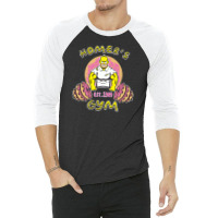 Homer's Gym 3/4 Sleeve Shirt | Artistshot