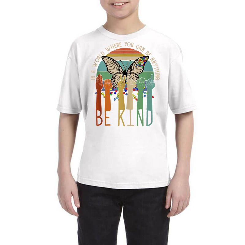 Be Kind Sign Language Hand Talking Teachers Autism Awareness Tank Top Youth Tee by caroldian | Artistshot