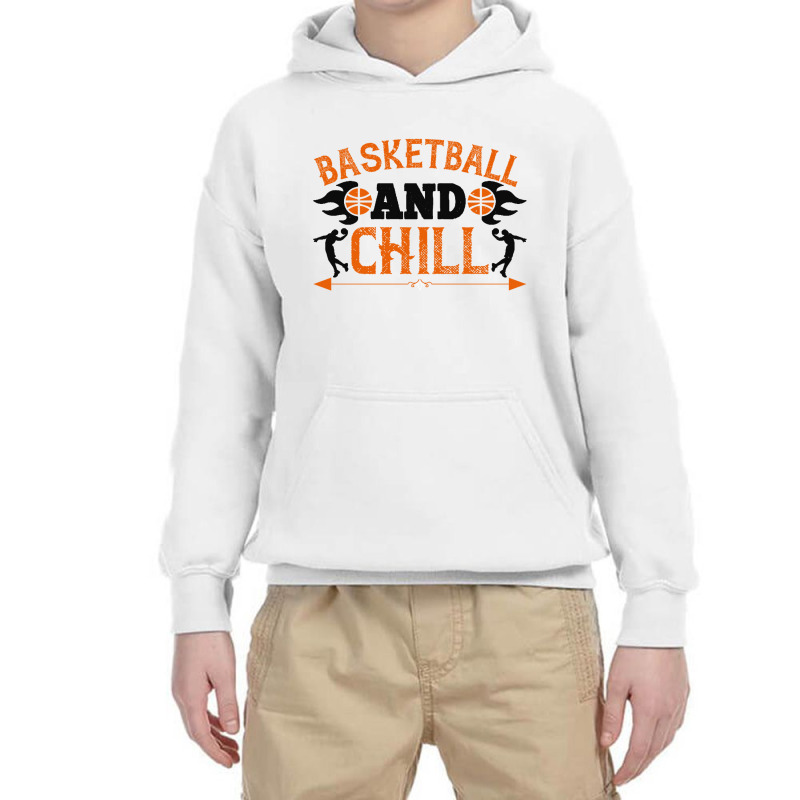 Basketball Chill Black Youth Hoodie by Frolleintinadas | Artistshot