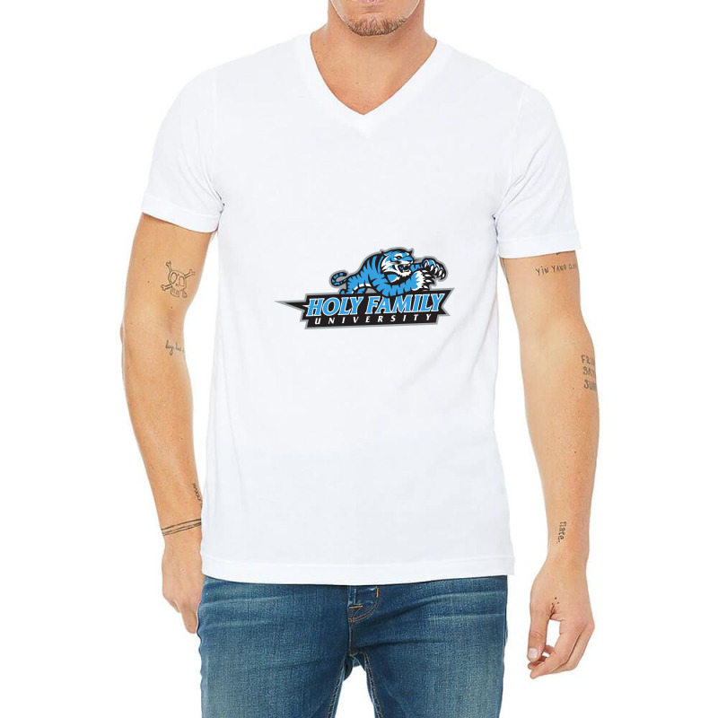 Holy Family University Tigers V-neck Tee | Artistshot