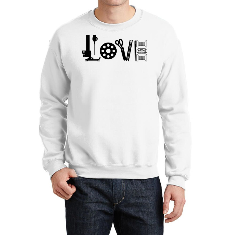 Love Sewing Quilting Tools Sewing Machine Quilters Gift Premium T Shir Crewneck Sweatshirt | Artistshot