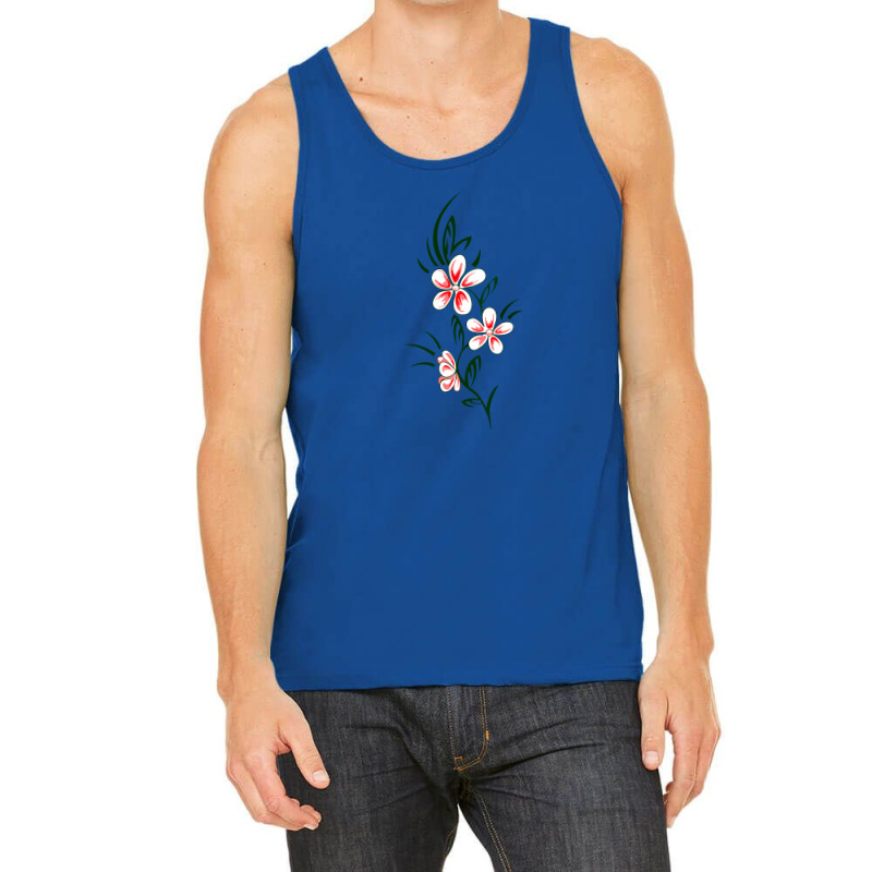 Abstract Flower With Butterflies Tank Top | Artistshot