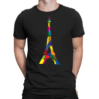 Abstract Eiffel Tower France Paris T-shirt | Artistshot